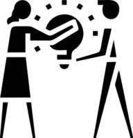 Idea solution icon symbol vector image. Illustration of the creative innovation concept design. EPS 10