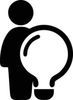 Idea solution icon symbol vector image. Illustration of the creative innovation concept design. EPS 10