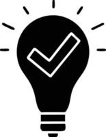 Idea solution icon symbol vector image. Illustration of the creative innovation concept design. EPS 10