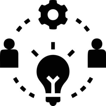 Idea solution icon symbol vector image. Illustration of the creative innovation concept design. EPS 10