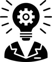 Idea solution icon symbol vector image. Illustration of the creative innovation concept design. EPS 10