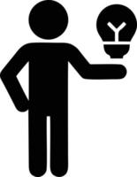 Idea solution icon symbol vector image. Illustration of the creative innovation concept design. EPS 10