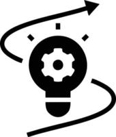 Idea solution icon symbol vector image. Illustration of the creative innovation concept design. EPS 10