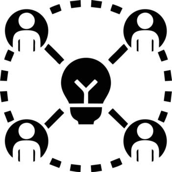 Idea solution icon symbol vector image. Illustration of the creative innovation concept design. EPS 10