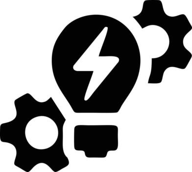 Idea solution icon symbol vector image. Illustration of the creative innovation concept design. EPS 10