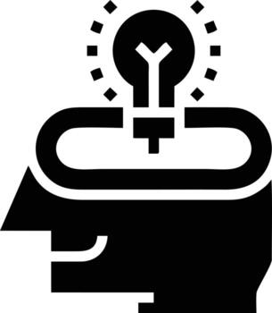 Idea solution icon symbol vector image. Illustration of the creative innovation concept design. EPS 10