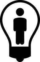 Idea solution icon symbol vector image. Illustration of the creative innovation concept design. EPS 10