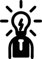Idea solution icon symbol vector image. Illustration of the creative innovation concept design. EPS 10