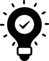 Idea solution icon symbol vector image. Illustration of the creative innovation concept design. EPS 10