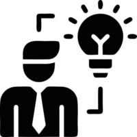 Idea solution icon symbol vector image. Illustration of the creative innovation concept design. EPS 10