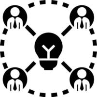 Idea solution icon symbol vector image. Illustration of the creative innovation concept design. EPS 10