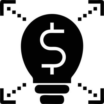 Idea solution icon symbol vector image. Illustration of the creative innovation concept design. EPS 10