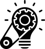 Idea solution icon symbol vector image. Illustration of the creative innovation concept design. EPS 10