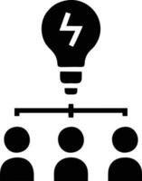 Idea solution icon symbol vector image. Illustration of the creative innovation concept design. EPS 10