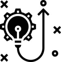 Idea solution icon symbol vector image. Illustration of the creative innovation concept design. EPS 10
