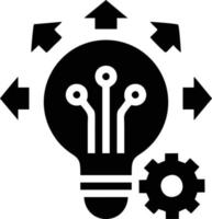Idea solution icon symbol vector image. Illustration of the creative innovation concept design. EPS 10