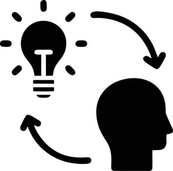 Idea solution icon symbol vector image. Illustration of the creative innovation concept design. EPS 10