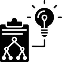 Idea solution icon symbol vector image. Illustration of the creative innovation concept design. EPS 10