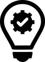 Idea solution icon symbol vector image. Illustration of the creative innovation concept design. EPS 10