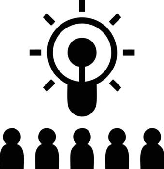 Idea solution icon symbol vector image. Illustration of the creative innovation concept design. EPS 10