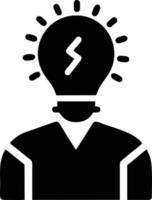 Idea solution icon symbol vector image. Illustration of the creative innovation concept design. EPS 10