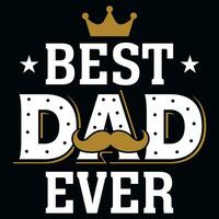 Father's day typography tshirt design vector design