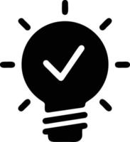 Idea solution icon symbol vector image. Illustration of the creative innovation concept design. EPS 10