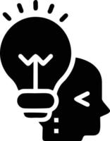 Idea solution icon symbol vector image. Illustration of the creative innovation concept design. EPS 10