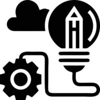 Idea solution icon symbol vector image. Illustration of the creative innovation concept design. EPS 10