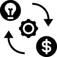 Idea solution icon symbol vector image. Illustration of the creative innovation concept design. EPS 10