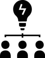 Idea solution icon symbol vector image. Illustration of the creative innovation concept design. EPS 10
