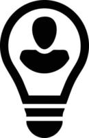 Idea solution icon symbol vector image. Illustration of the creative innovation concept design. EPS 10