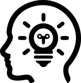 Idea solution icon symbol vector image. Illustration of the creative innovation concept design. EPS 10