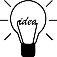 Idea solution icon symbol vector image. Illustration of the creative innovation concept design. EPS 10