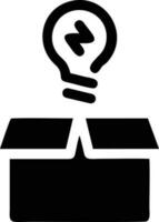 Idea solution icon symbol vector image. Illustration of the creative innovation concept design. EPS 10