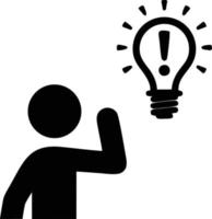 Idea solution icon symbol vector image. Illustration of the creative innovation concept design. EPS 10