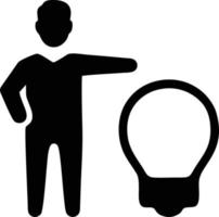 Idea solution icon symbol vector image. Illustration of the creative innovation concept design. EPS 10
