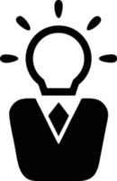 Idea solution icon symbol vector image. Illustration of the creative innovation concept design. EPS 10