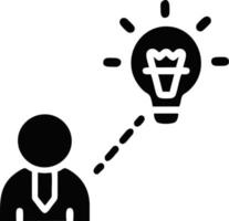 Idea solution icon symbol vector image. Illustration of the creative innovation concept design. EPS 10