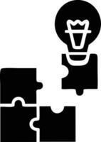 Idea solution icon symbol vector image. Illustration of the creative innovation concept design. EPS 10