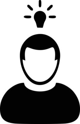 Idea solution icon symbol vector image. Illustration of the creative innovation concept design. EPS 10