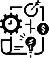 Idea solution icon symbol vector image. Illustration of the creative innovation concept design. EPS 10