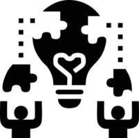 Idea solution icon symbol vector image. Illustration of the creative innovation concept design. EPS 10