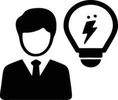 Idea solution icon symbol vector image. Illustration of the creative innovation concept design. EPS 10