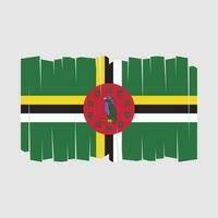 vector de bandera dominica