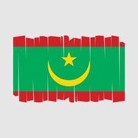 vector de bandera de mauritania