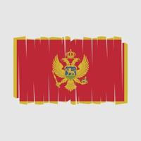 vector de bandera de montenegro