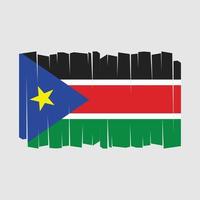 vector de bandera de sudán del sur