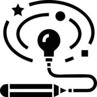 Idea solution icon symbol vector image. Illustration of the creative innovation concept design. EPS 10
