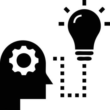 idea solución icono símbolo vector imagen. ilustración de el creativo innovación concepto diseño. eps 10